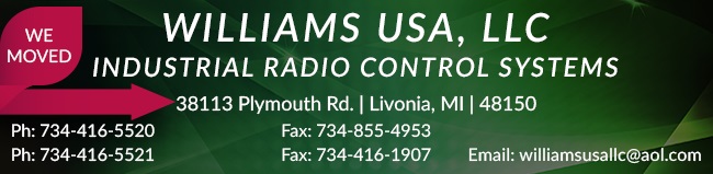 Williams Wireless Industrial Radio Control Systems